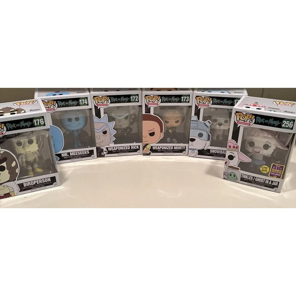 (6) Rick And Morty Funko Pop Lot Of 6 (172, 173, 174, 176, 178, 256)